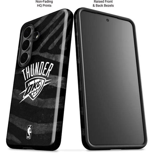NBA Oklahoma City Thunder Black Animal Print Galaxy S26 Impact Case