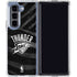 NBA Oklahoma City Thunder Black Animal Print Galaxy Z Fold5 5G Clear Case