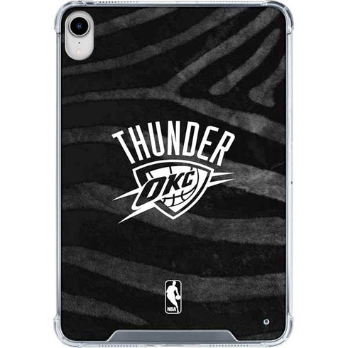 NBA Oklahoma City Thunder Black Animal Print iPad 11th Gen (2025) Clear Case