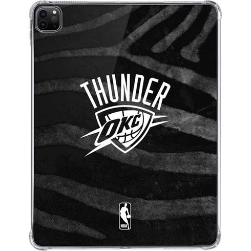 NBA Oklahoma City Thunder Black Animal Print iPad Pro 11in (2024) Clear Case