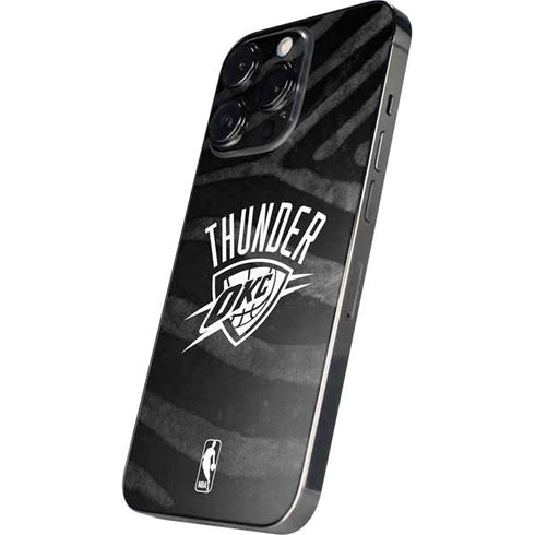NBA Oklahoma City Thunder Black Animal Print iPhone 15 Pro Max Skin