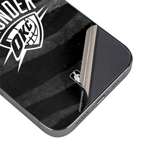 NBA Oklahoma City Thunder Black Animal Print iPhone 15 Pro Max Skin
