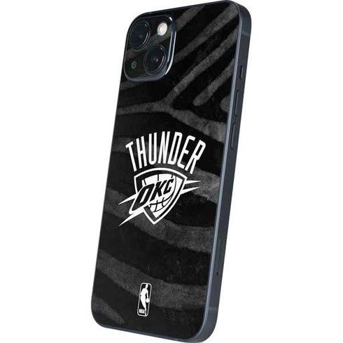 NBA Oklahoma City Thunder Black Animal Print iPhone 15 Skin