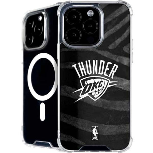NBA Oklahoma City Thunder Black Animal Print iPhone 16 Pro MagSafe Case
