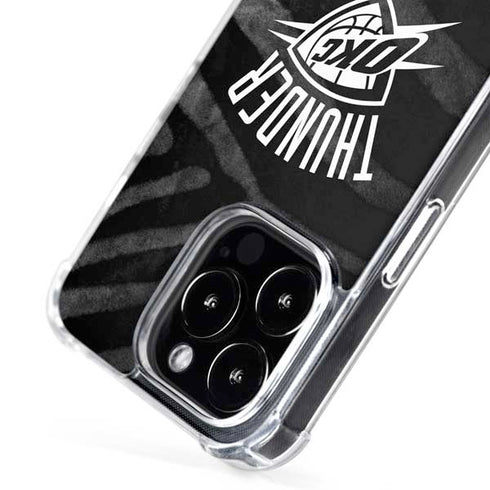 NBA Oklahoma City Thunder Black Animal Print iPhone 16 Pro Max MagSafe Case