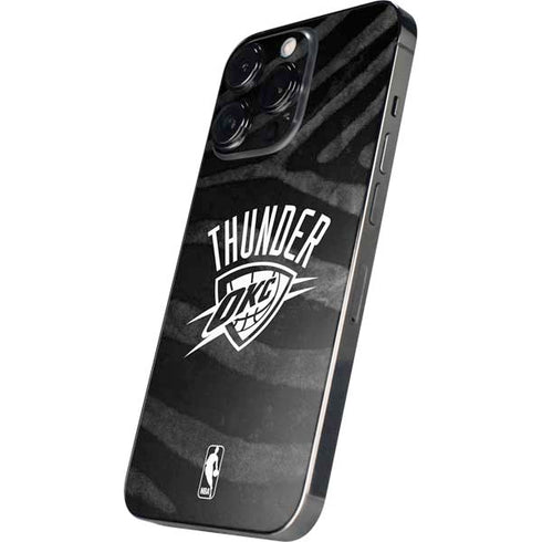 NBA Oklahoma City Thunder Black Animal Print iPhone 16 Pro Max Skin