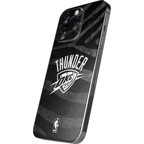 NBA Oklahoma City Thunder Black Animal Print iPhone 16 Pro Skin