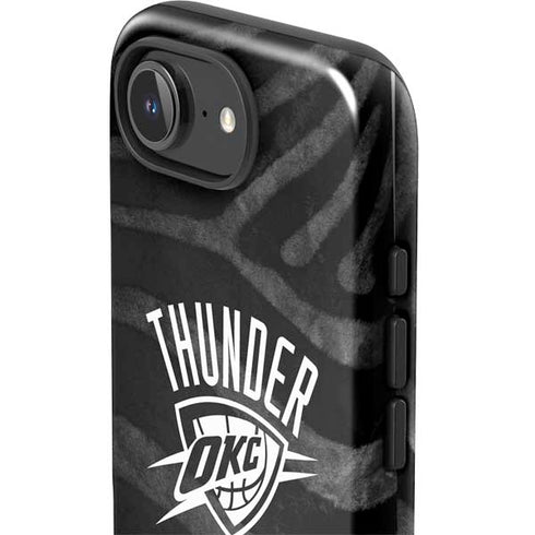 NBA Oklahoma City Thunder Black Animal Print iPhone 16e Impact Case