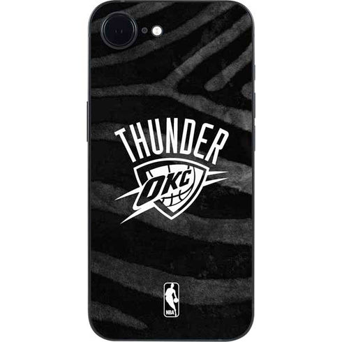 NBA Oklahoma City Thunder Black Animal Print iPhone 16e Skin