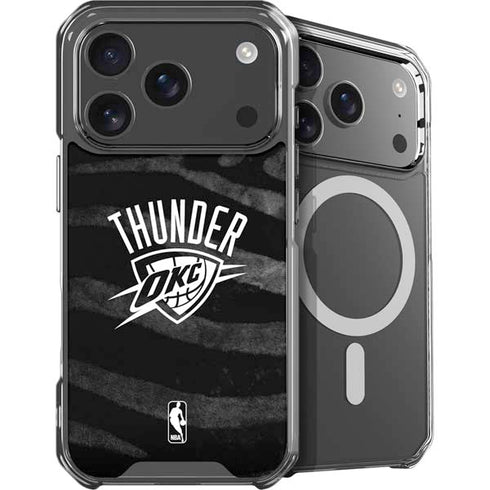 NBA Oklahoma City Thunder Black Animal Print iPhone 18 Pro Max MagSafe Case