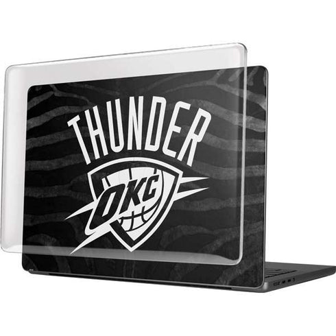 NBA Oklahoma City Thunder Black Animal Print MacBook Pro 14in (2021-24) Case plus Skin