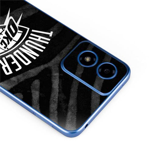 NBA Oklahoma City Thunder Black Animal Print Moto G Play 4G (2024) Skin