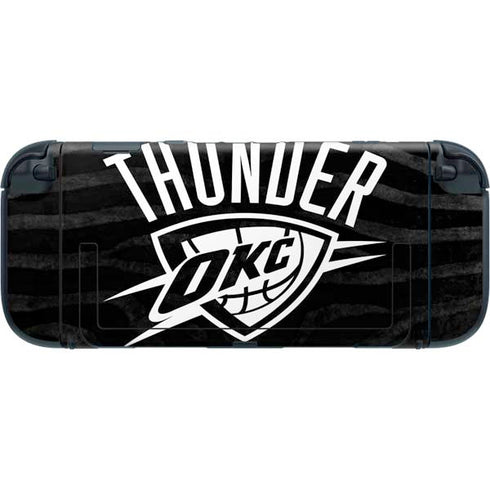 NBA Oklahoma City Thunder Black Animal Print Nintendo Switch 2 (2025) with Joy-Con Skin