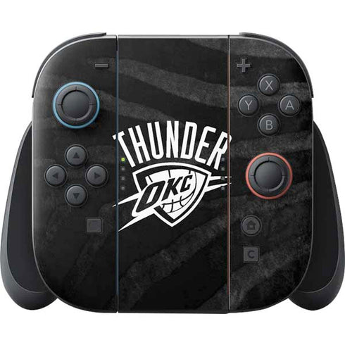NBA Oklahoma City Thunder Black Animal Print Nintendo Switch 2 (2025) Joy-Con Controller Skin