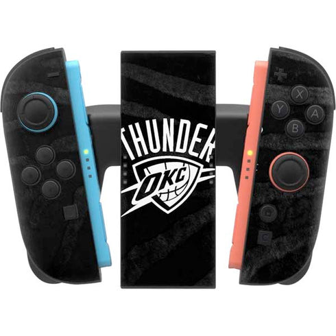 NBA Oklahoma City Thunder Black Animal Print Nintendo Switch 2 (2025) Joy-Con Controller Skin