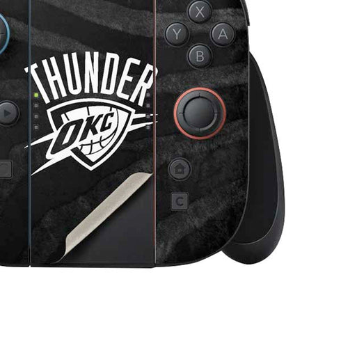 NBA Oklahoma City Thunder Black Animal Print Nintendo Switch 2 (2025) Joy-Con Controller Skin