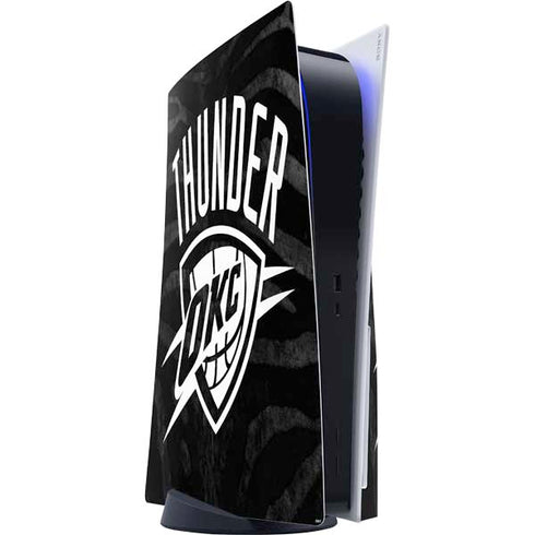 NBA Oklahoma City Thunder Black Animal Print PlayStation PS5 Skins