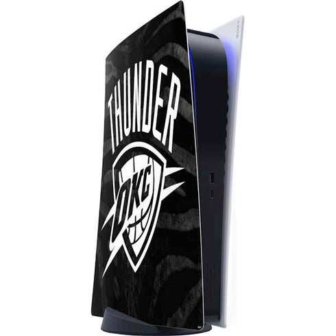 NBA Oklahoma City Thunder Black Animal Print PlayStation PS5 Skins