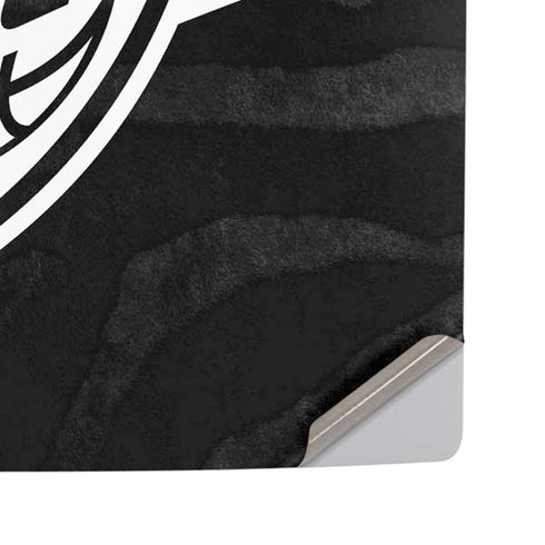 NBA Oklahoma City Thunder Black Animal Print PS5 Pro Disk Console Skin