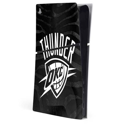NBA Oklahoma City Thunder Black Animal Print PlayStation PS5 Skins