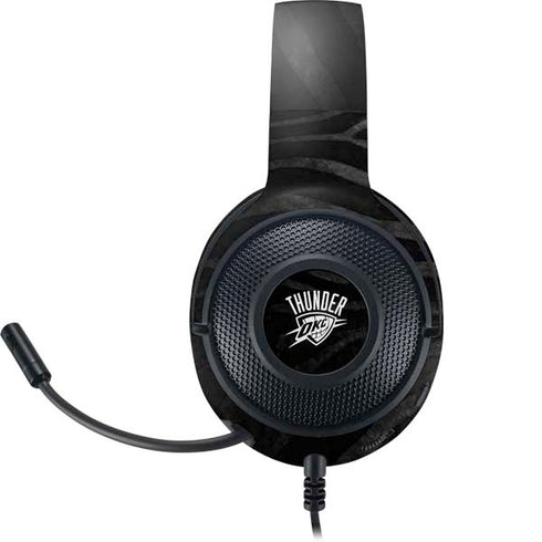 NBA Oklahoma City Thunder Black Animal Print Razer Kraken X Skin