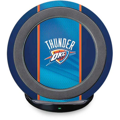 NBA Oklahoma City Thunder Blue Jersey Fast Charge Wireless Charging Stand Skin