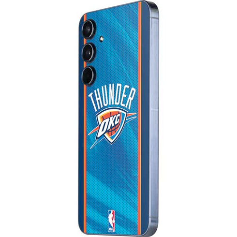 NBA Oklahoma City Thunder Blue Jersey Galaxy A35 5G Skin