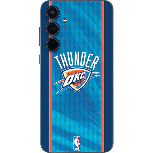 NBA Oklahoma City Thunder Blue Jersey Galaxy A55 5G Skin