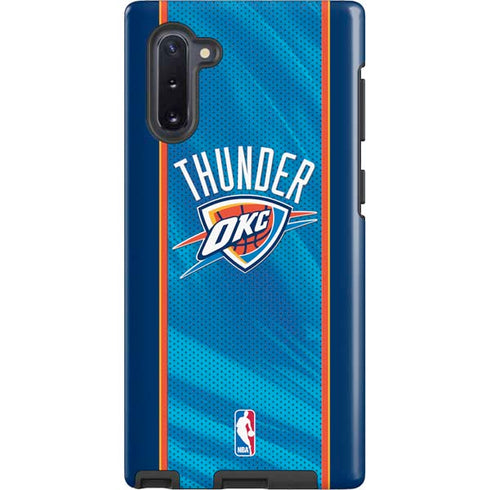 NBA Oklahoma City Thunder Blue Jersey Galaxy Cases