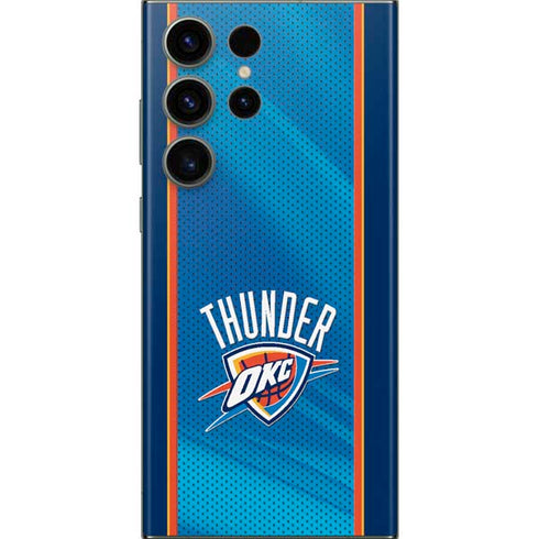 NBA Oklahoma City Thunder Blue Jersey Galaxy Skins