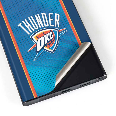 NBA Oklahoma City Thunder Blue Jersey Galaxy Skins