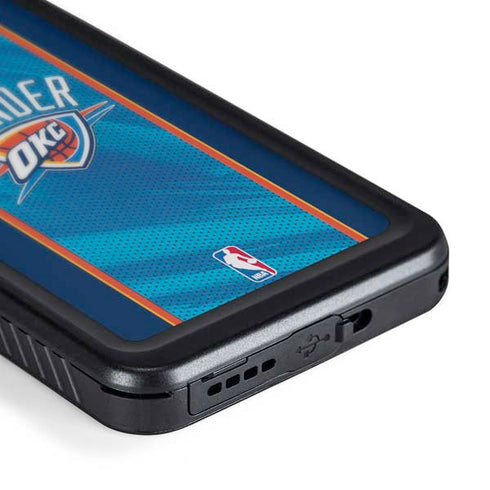 NBA Oklahoma City Thunder Blue Jersey Galaxy S24 Plus Waterproof Case