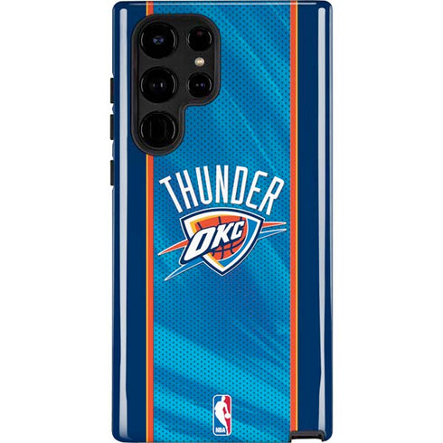 NBA Oklahoma City Thunder Blue Jersey Galaxy Cases