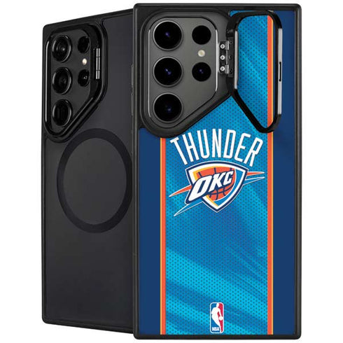 NBA Oklahoma City Thunder Blue Jersey Galaxy S24 Ultra Kickstand Case