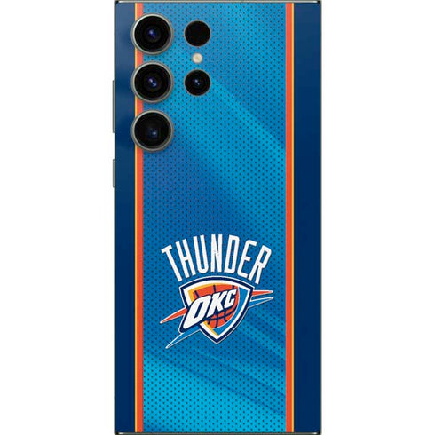 NBA Oklahoma City Thunder Blue Jersey Galaxy S25 Ultra Skin