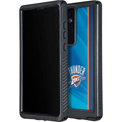 NBA Oklahoma City Thunder Blue Jersey Galaxy S24 Ultra Waterproof Case