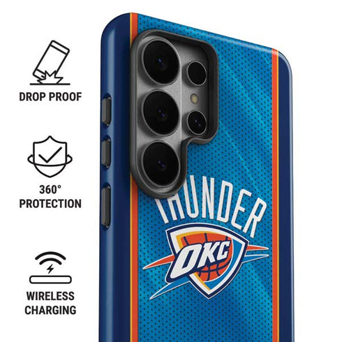 NBA Oklahoma City Thunder Blue Jersey Galaxy S26 Ultra Impact Case