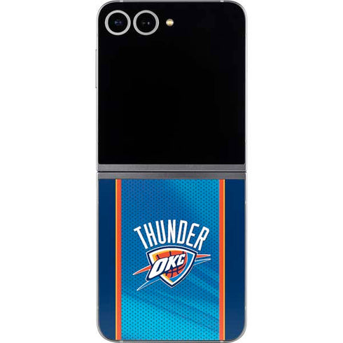 NBA Oklahoma City Thunder Blue Jersey Galaxy Z Flip6 Skin