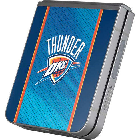 NBA Oklahoma City Thunder Blue Jersey Galaxy Z Flip6 Skin