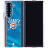 NBA Oklahoma City Thunder Blue Jersey Galaxy Z Fold6 Clear Case