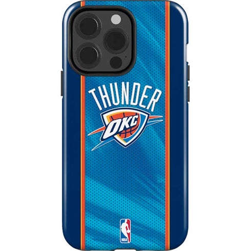 NBA Oklahoma City Thunder Blue Jersey iPhone 15 Pro Impact Case