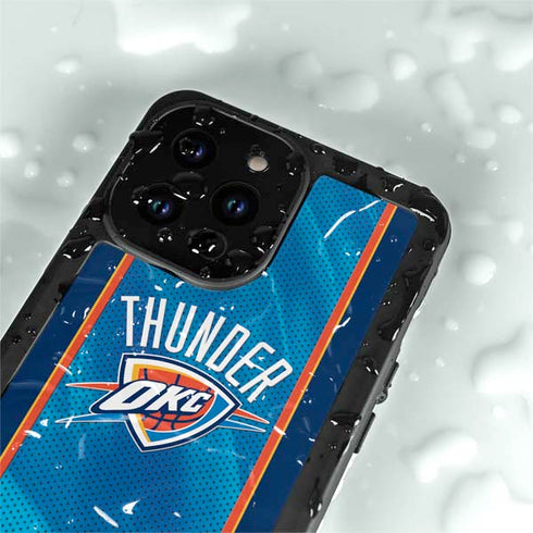 NBA Oklahoma City Thunder Blue Jersey iPhone 15 Pro Waterproof Case