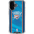 NBA Oklahoma City Thunder Blue Jersey iPhone 16 Clear Case