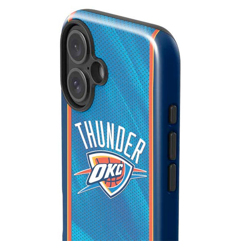 NBA Oklahoma City Thunder Blue Jersey iPhone 16 Impact Case