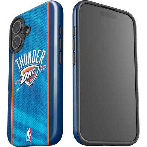 NBA Oklahoma City Thunder Blue Jersey iPhone 16 Plus Impact Case