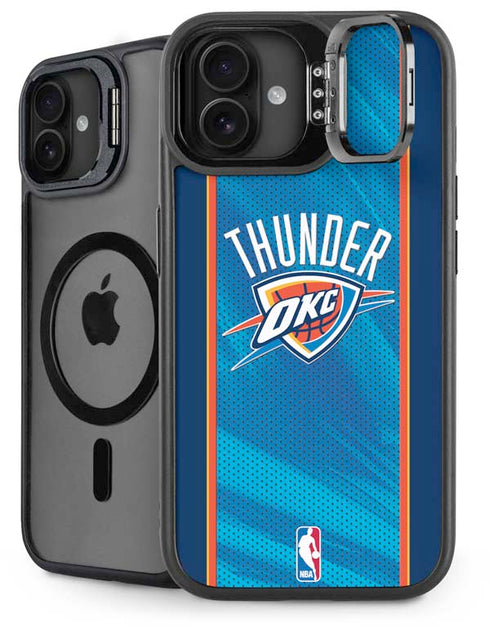 NBA Oklahoma City Thunder Blue Jersey iPhone 16 Plus Kickstand Case