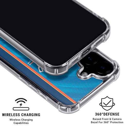 NBA Oklahoma City Thunder Blue Jersey iPhone 16 Plus MagSafe Case