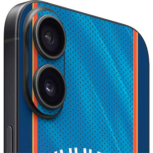 NBA Oklahoma City Thunder Blue Jersey iPhone 16 Plus Skin