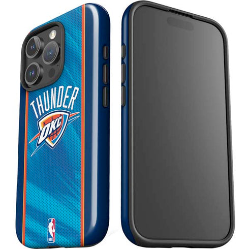 NBA Oklahoma City Thunder Blue Jersey iPhone 16 Pro Impact Case