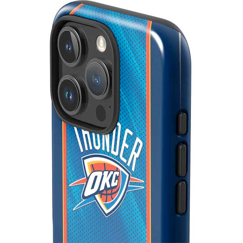 NBA Oklahoma City Thunder Blue Jersey iPhone 16 Pro Max Impact Case